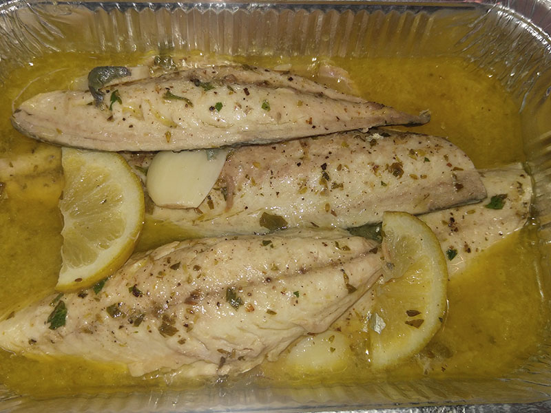 Filetti di sgombro al limone